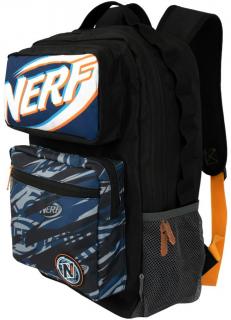 Multifunkční batoh Nerf: Embossed Logos (objem 13 litrů|26 x 41 x 12 cm) černý polyester