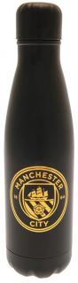 Nerezová láhev na pití FC Manchester City: Zlaté logo (objem 500 ml)