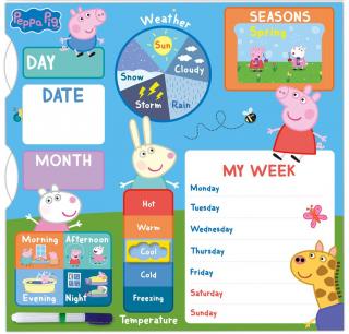 Oficiální dětský kalendář 2022 Peppa Pig|Prasátko Peppa (34 x 35 cm)