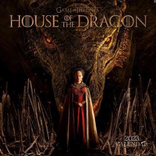 Oficiální nástěnný kalendář 2023 House of The Dragon|Rok draka (30,5 x 30,5|61 cm)