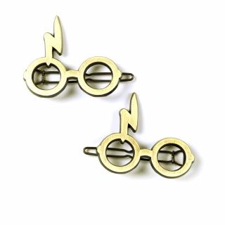 Ozdoba do vlasů Harry Potter: Brýle (4 x 3 cm) pozlacené