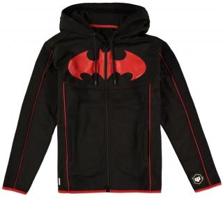 Pánská mikina DC Comics|Batman: Red Logo  černý polyester Velikost oblečení: 2XL