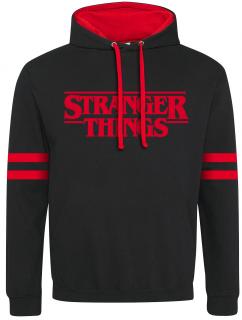 Pánská mikina Netflix|Stranger Things: Logo  černá bavlna Velikost oblečení: 2XL