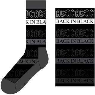 Pánské ponožky AC/DC: Back In Black (velikost EU 40-45) Velikost oblečení: EU 40-45