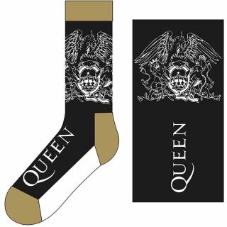 Pánské ponožky Queen: Crest & Logo (velikost EU 40-45) Velikost oblečení: EU 40-45