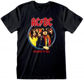 Pánské tričko AC/DC: Highway To Hell (L) černá bavlna Velikost oblečení: 2XL