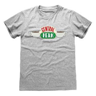 Pánské tričko Friends|Přátelé: Central Perk  šedé bavlna Velikost oblečení: 2XL