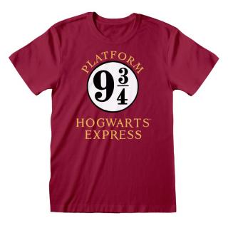 Pánské tričko Harry Potter: Hogwarts Express - vlak do Bradavic  červené bavlna Velikost oblečení: 2XL