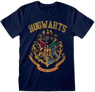 Pánské tričko Harry Potter: Hogwarts  modrá bavlna Velikost oblečení: XL