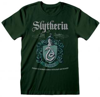 Pánské tričko Harry Potter: Slytherin - Zmijozel znak (2XL) zelené bavlna Velikost oblečení: XL