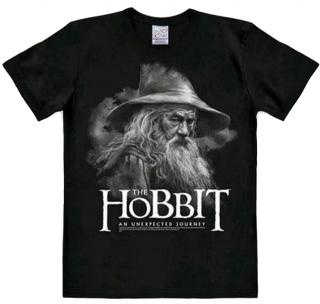 Pánské tričko Hobbit: Gandalf  černé bavlna Velikost oblečení: L