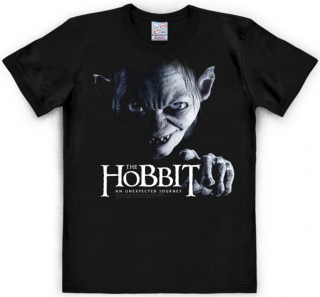 Pánské tričko Hobbit: Gollum  černé bavlna Velikost oblečení: M