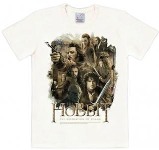 Pánské tričko Hobbit: Poster  bílé bavlna Velikost oblečení: M