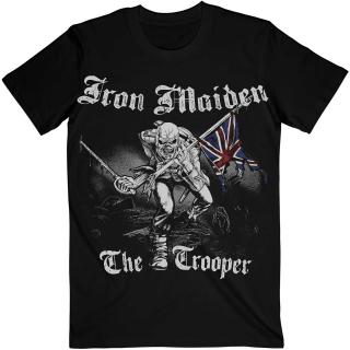 Pánské tričko Iron Maiden: Sketched Trooper  černá bavlna Velikost oblečení: XL
