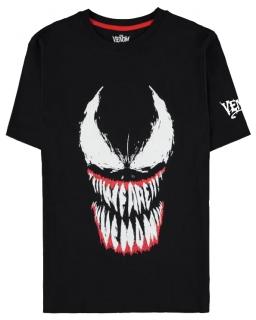 Pánské tričko Marvel|Venom: Face (S) černá bavlna Velikost oblečení: 2XL
