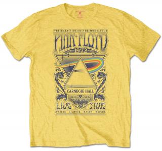Pánské tričko Pink Floyd: Carnegie Hall Poster  žlutá bavlna Velikost oblečení: 2XL