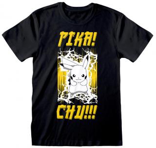 Pánské tričko Pokémon: Eletrifying  černá bavlna Velikost oblečení: XL
