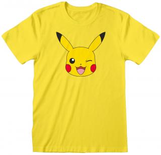 Pánské tričko Pokémon: Pikachu Face  žlutá bavlna Velikost oblečení: L