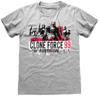 Pánské tričko Star Wars|Hvězdné války: Clone Force 99  šedá bavlna Velikost oblečení: L