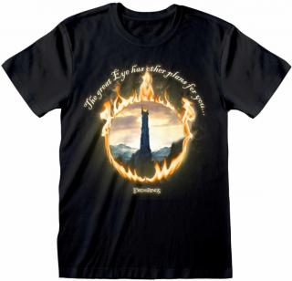 Pánské tričko The Lord of the Rings|Pán prstenů: Sauronovo oko  černá bavlna Velikost oblečení: 2XL