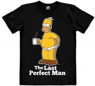 Pánské tričko The Simpsons: Homer - Last Perfect Man  černé Velikost oblečení: M