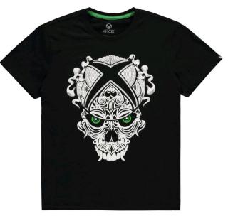 Pánské tričko XBOX: Skull  černá bavlna Velikost oblečení: M