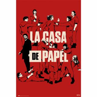 Plakát La Casa De Papel|Papírový dům: All Characters (61 x 91,5 cm) 150 g