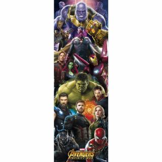 Plakát na dveře Avengers: Infinity War (53 x 158 cm) 150 g