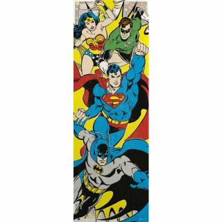 Plakát na dveře DC Comics: Superhrdinové (53 x 158 cm) 150 g