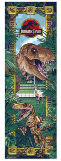 Plakát na dveře Jurassic Park|Jurský Park: T-Rex (53 x 158 cm)