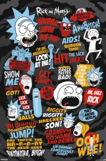 Plakát Rick & Morty: Quotes (61 x 91,5 cm)