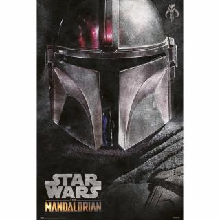 Plakát Star wars|Hvězdné války Tv Seriál The Mandalorian: Helmet (61 x 91,5 cm) 150 g