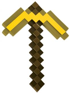 Plastová replika krumpáče Minecraft: Zlatý krumpáč (40 x 29 x 2 cm)
