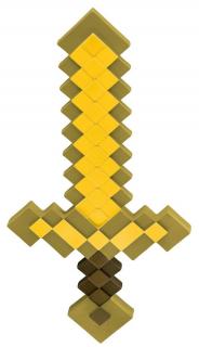 Plastová replika meče Minecraft: Zlatý meč (51 x 25 cm)