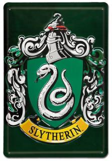 Plechová dekorativní cedule na zeď Harry Potter: Slytherin (20 x 30 cm)