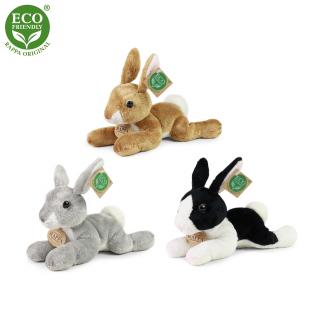 Plyšový králík ležící 3 druhy 18 cm ECO-FRIENDLY