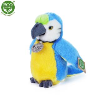 plyšový papoušek modrý 19 cm