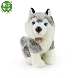 Plyšový pes Husky sedící  30 cm ECO-FRIENDLY