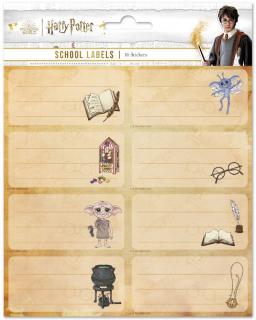 Poznámkové nálepky Harry Potter: Kreslené Set 16 kusů (kus 8 x 4 cm|set 16 x 20 cm)
