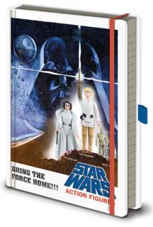 Poznámkový A5 blok Star Wars|Hvězdné války: Action Figures (14,8 x 21 cm)