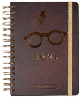 Poznámkový blok Harry Potter: Brýle Kroužková vazba (A5 14,8 x 21,0 cm)