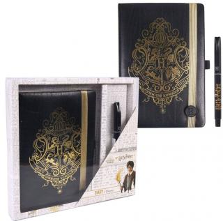 Poznámkový blok s propiskou Harry Potter: Hogwarts set 2 kusy (A5 14,8 X 21 cm) 240 stran
