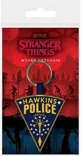 Přívěsek na klíče Netflix|Stranger Things: Hawkinsonova policie (5 x 6 cm) textílie
