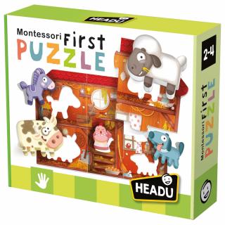 Puzzle HEADU: Montessori Moje první puzzle - Farma