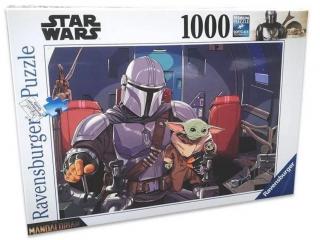 Puzzle Star Wars|Hvězdné války: The Mandalorian Cartoon 1000 dílků (50 x 70 cm)