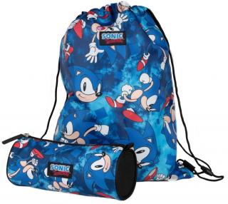 Pytlík gym bag a penál na tužky Sonic: The Hedgehog