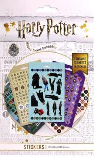 Samolepky Harry Potter: 800 kusů (10 listů 24 x 14,5 cm)