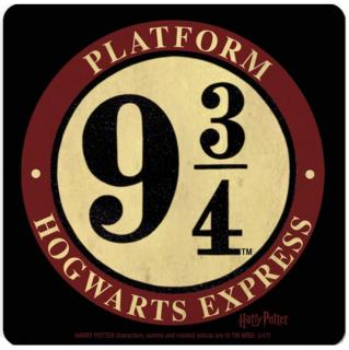 Tácek pod sklenici Harry Potter: Platform 9 3/4 Hogwarts Express (10 x 10 cm)