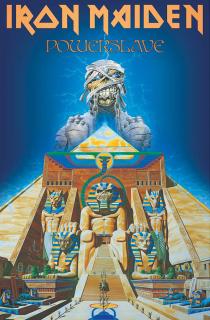 Textilní plakát - vlajka Iron Maiden: Powerslave (70 x 106 cm)