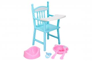 Židle skládací pro miminko s doplňky 30 cm